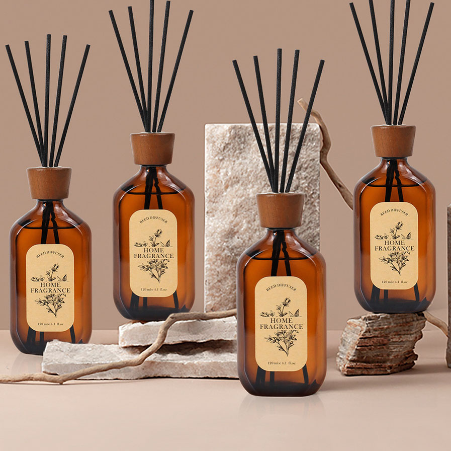 Wholesale Luxury Aroma Essential Oils Reed Diffuser Custom Logo Home Decor Perfume Diffuser Custom Logo Home Fragrance Diffuser supplier