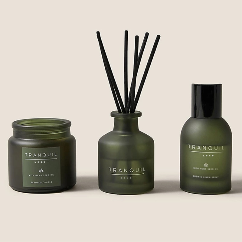 Custom Private Label Luxury Soy Wax Scented Candles And Reed Aroma Diffuser Gift Set Handmade High Quality Home Decor Fragrance details
