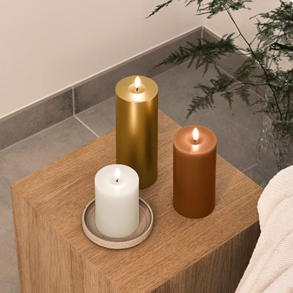 Enjoy the beauty of candlelight without the flame using LED candles