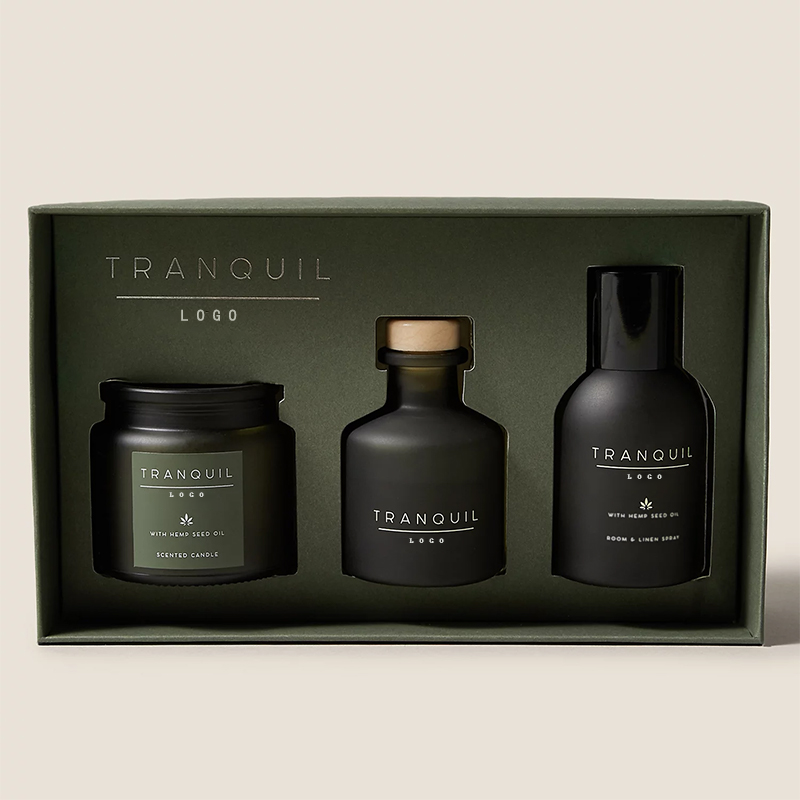 Custom Private Label Luxury Soy Wax Scented Candles And Reed Aroma Diffuser Gift Set Handmade High Quality Home Decor Fragrance factory