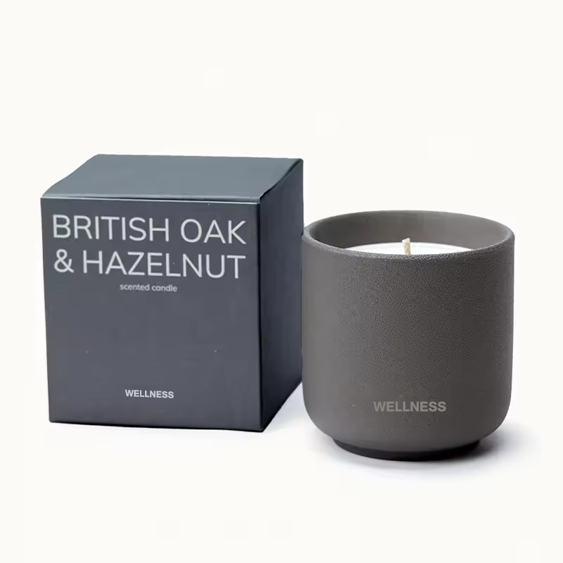Home Decorative Ceramic Jar Scented Candle Customized Logo Factory Price Luxury Soy Wax Candle Scented Gift With packaging box factory