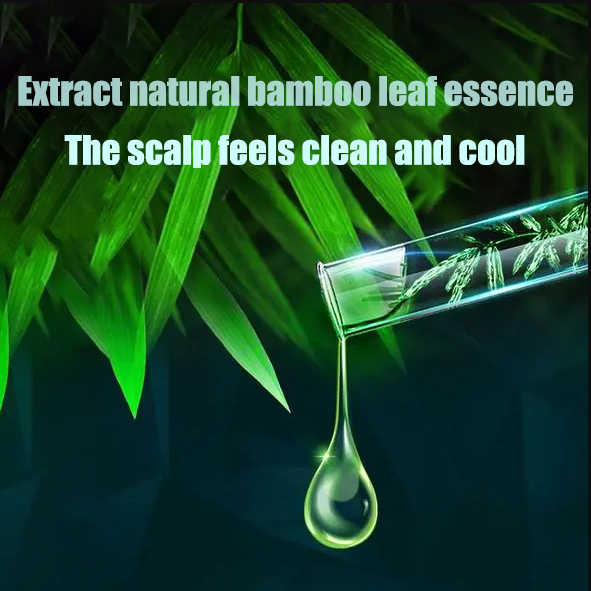 Wholesale Pure Natural Hair Grow Anti Dandruff Sulfate Free Bamboo Leaf Essence Hair Shampoo And Conditioner Set supplier