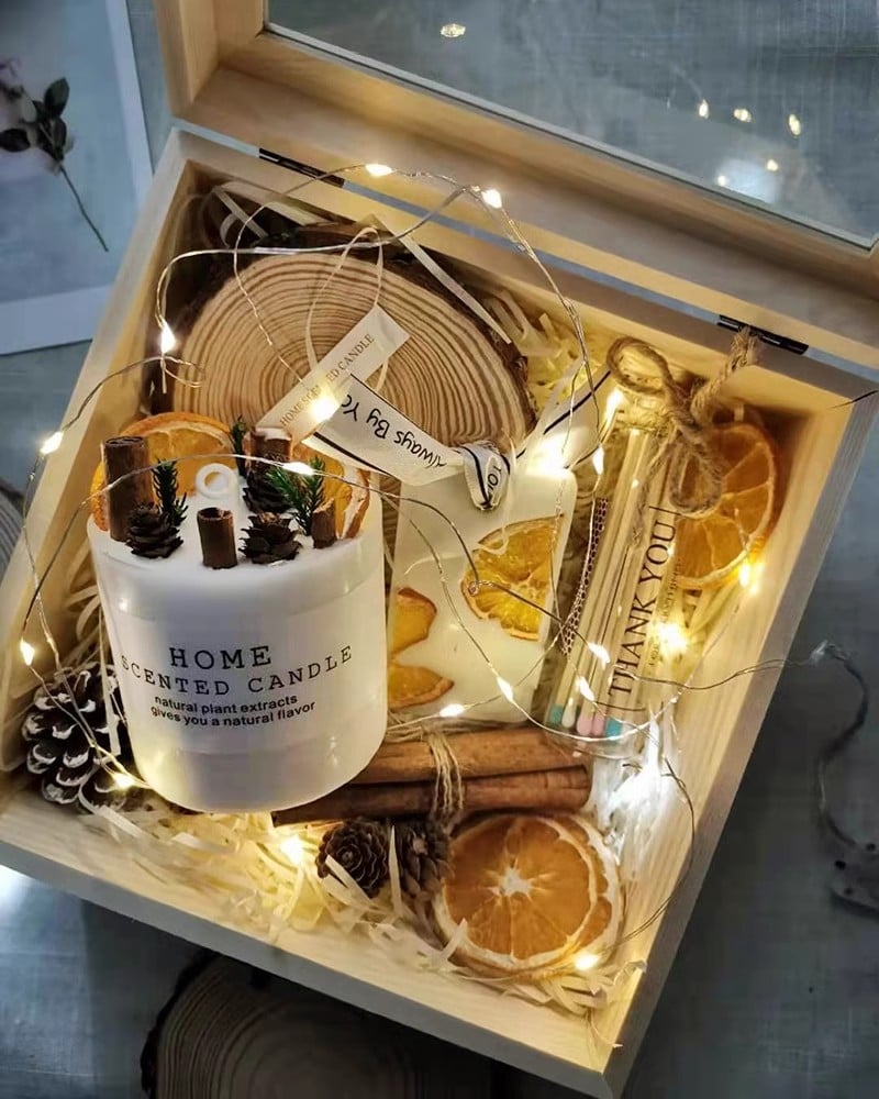WELLNESS luxury Glass Shade Dried Flower Plant Natural Essential Oil Handmade Soy Wax Scented Candle Spiritual Candles Gift Sets details