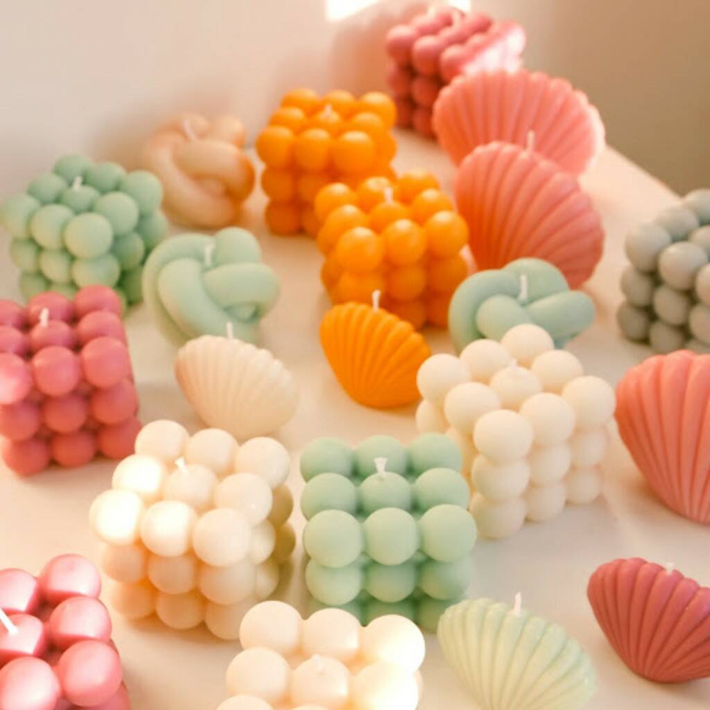 Wholesale Creative Bubble Cube Candle Soy Wax Aromatherapy Candles Wedding Souvenir Party Fragrance Candle supplier