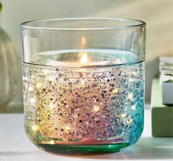 Custom Luxury LED Light-Up Candles Soy Material Pillar Shape Smokeless Glass Jar Gel Scented Custom Logo Christmas Ramadan factory