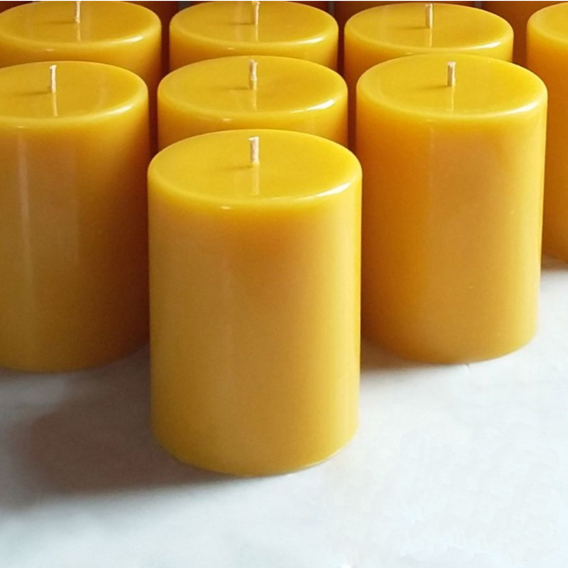 Custom Logo Large Beeswax Pillar Candle Scented and for Christmas Easter Wholesale Cheap from Suppliers for Home Decoration manufacture