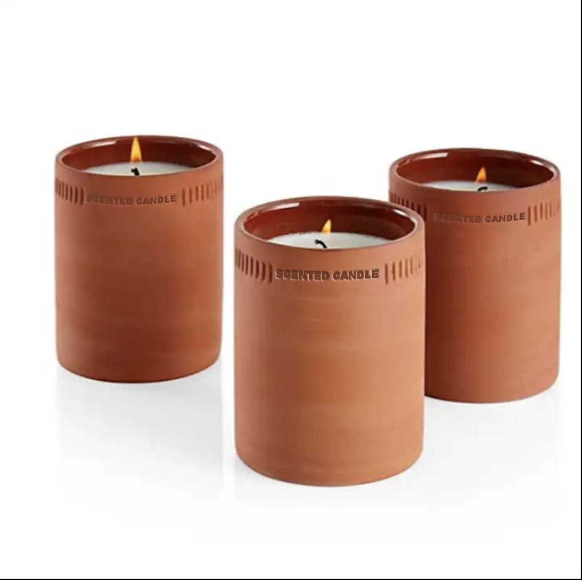 Wholesale luxury pillar natural plant oil pure soy wax scented candle with exquisite kraft paper cylinder gift box details