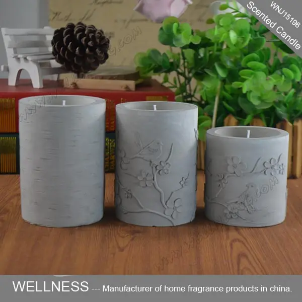 ODM/OEM Wholesale Customized Home Decor Luxury Scented Soy Wax Candles With Cement Jar Gift Sets In Luxury Gift Box manufacture