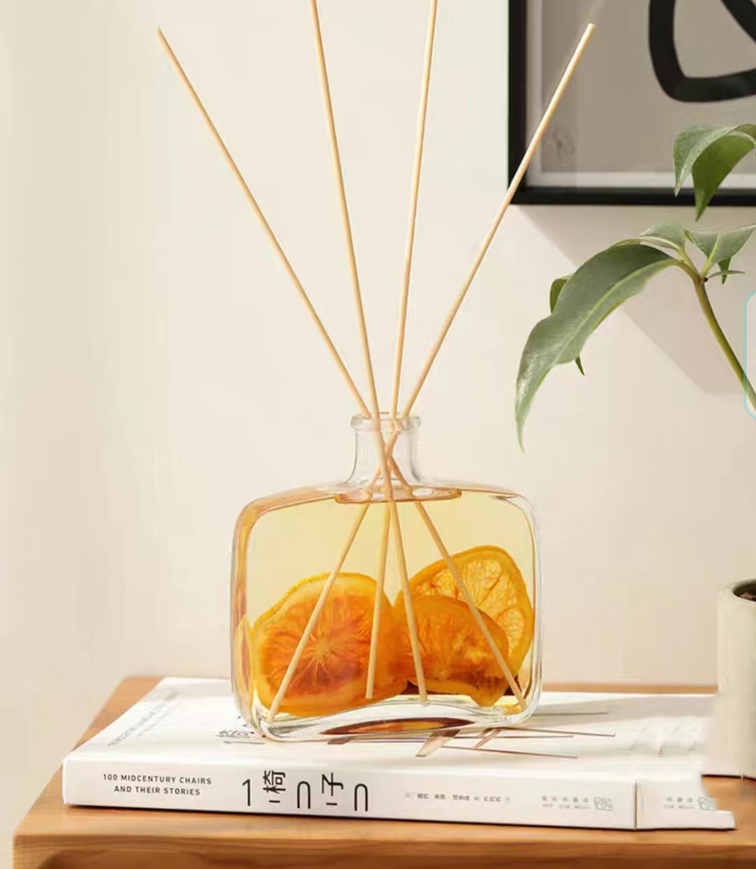 customized home decor dried flower luxury reed aroma diffuser with gift box for women gift details