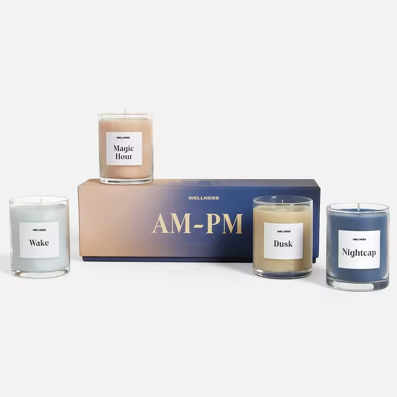 Luxury Scented Candle And Reed Diffuser Gift Sets Home Decor Soy Wax Perfume Essential Oil Room Diffuser Christmas Gift Sets factory