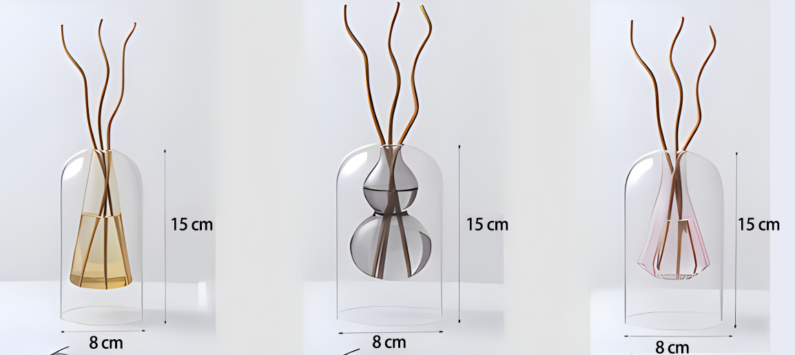 Wholesale Premium Blown Glass Reed Diffuser And Refill Aroma Essential Oils aromatherapy Home Decor Diffuser Gift Sets supplier