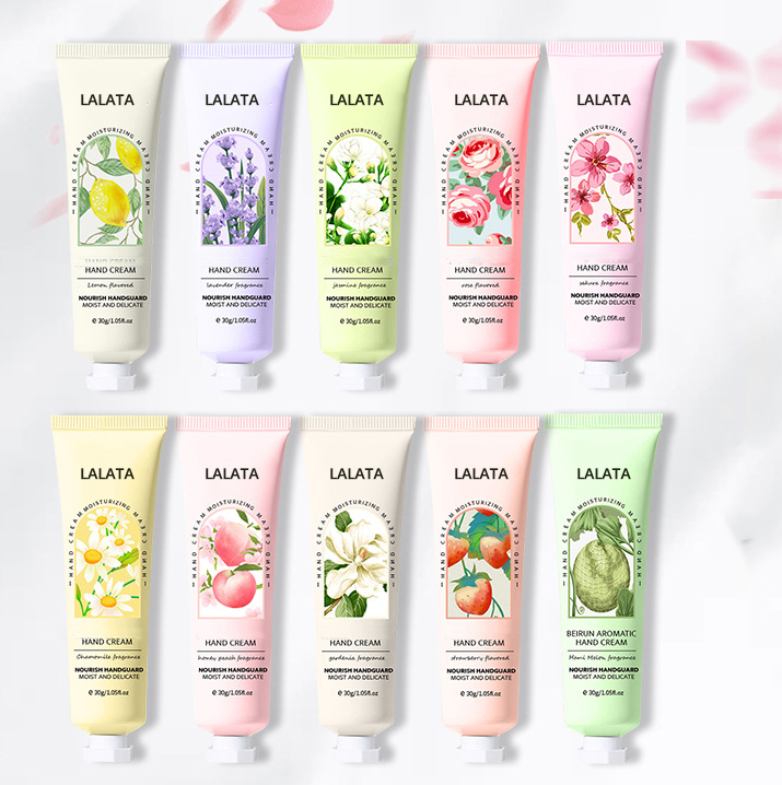LALATA Wholesale Custom Logo Fruit Plant Extracts Essential Oil Nourishing And Spreading Lightweight Care Hand Cream & Lotion details