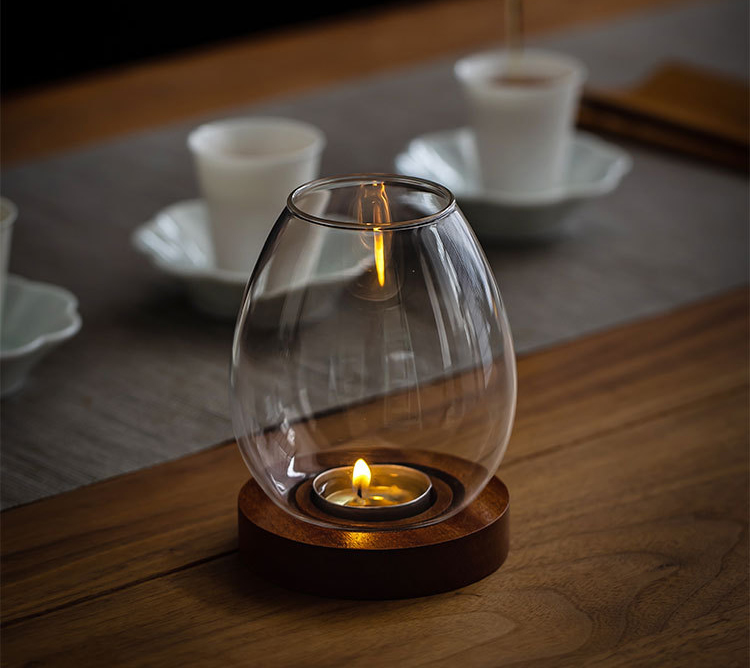 Luxury simple style glass scented candle holder home decor custom candle jar scented soy wax candle maker supplier