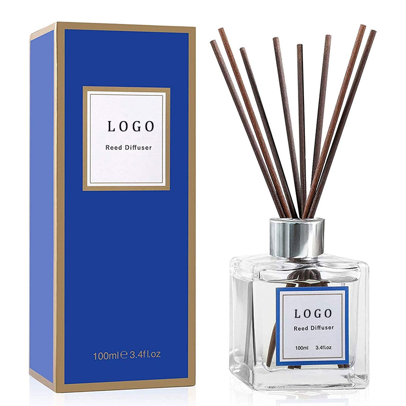 Wholesale customized home decor luxury air freshener perfume colorful reed diffuser gift set for women with gift box supplier