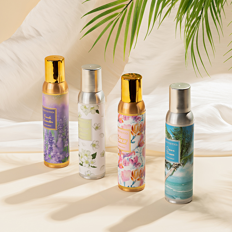 Essential Oil Home Spray Private Label Long Lasting Ocean Lavender Jasmine Teakwood Scent Room Spray details