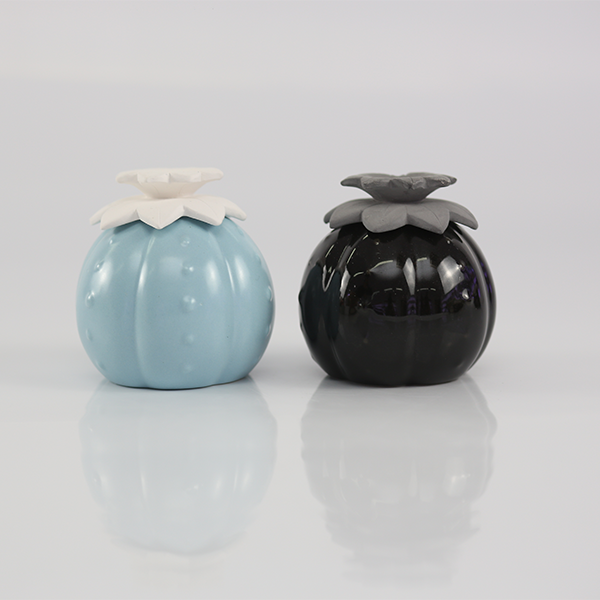 Home Fragrance Manufacturers Custom White Ceramic Flower Glass Bottle Perfume Aroma Essential Oils aromatherapy Reed Diffuser details