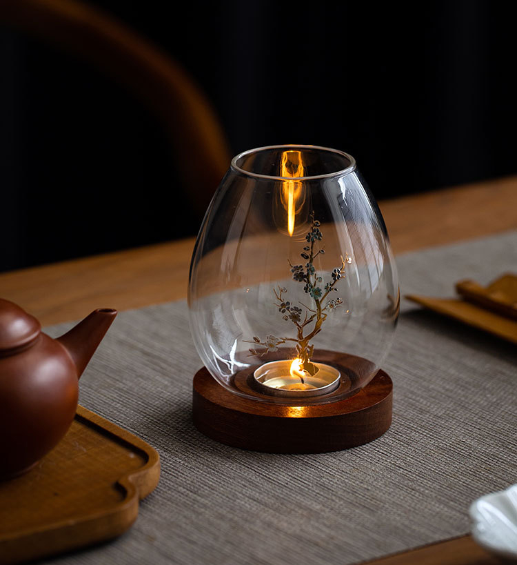 Luxury simple style glass scented candle holder home decor custom candle jar scented soy wax candle maker supplier
