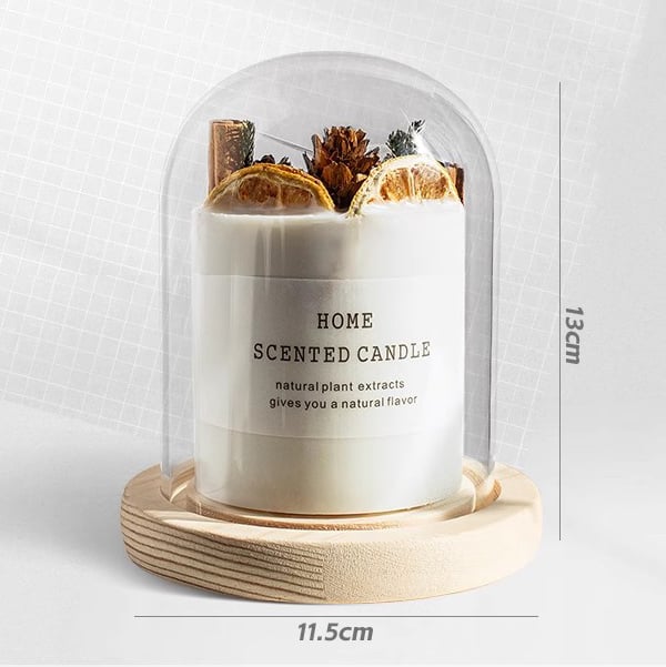 WELLNESS luxury Glass Shade Dried Flower Plant Natural Essential Oil Handmade Soy Wax Scented Candle Spiritual Candles Gift Sets supplier