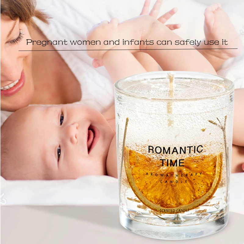 Wholesale Private Label Luxury Aromatherapy Home Decor Dried Flower Fruit Essential Oil Jell Gel Scented Candles Gift Sets supplier