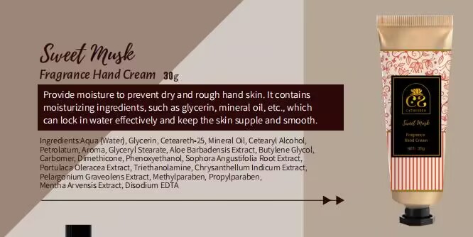 private label natural organic hand cream & Lotion custom made logo customized moisturizing whitening hand cream details