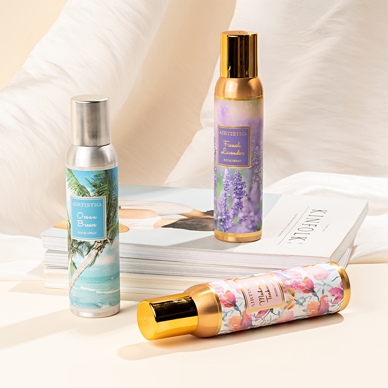 Essential Oil Home Spray Private Label Long Lasting Ocean Lavender Jasmine Teakwood Scent Room Spray factory