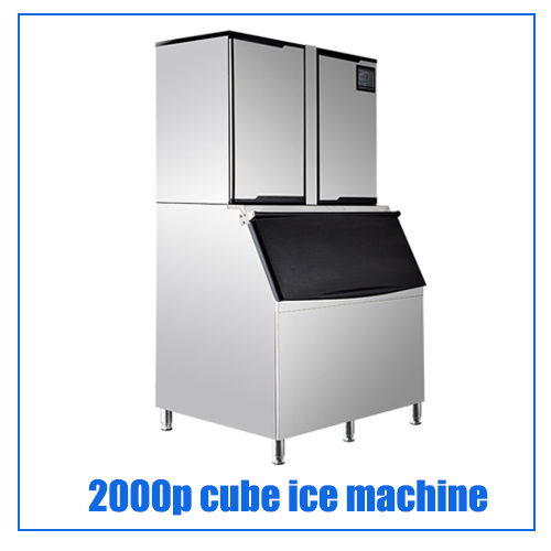 Square cube ice machine big 1 ton manufacture