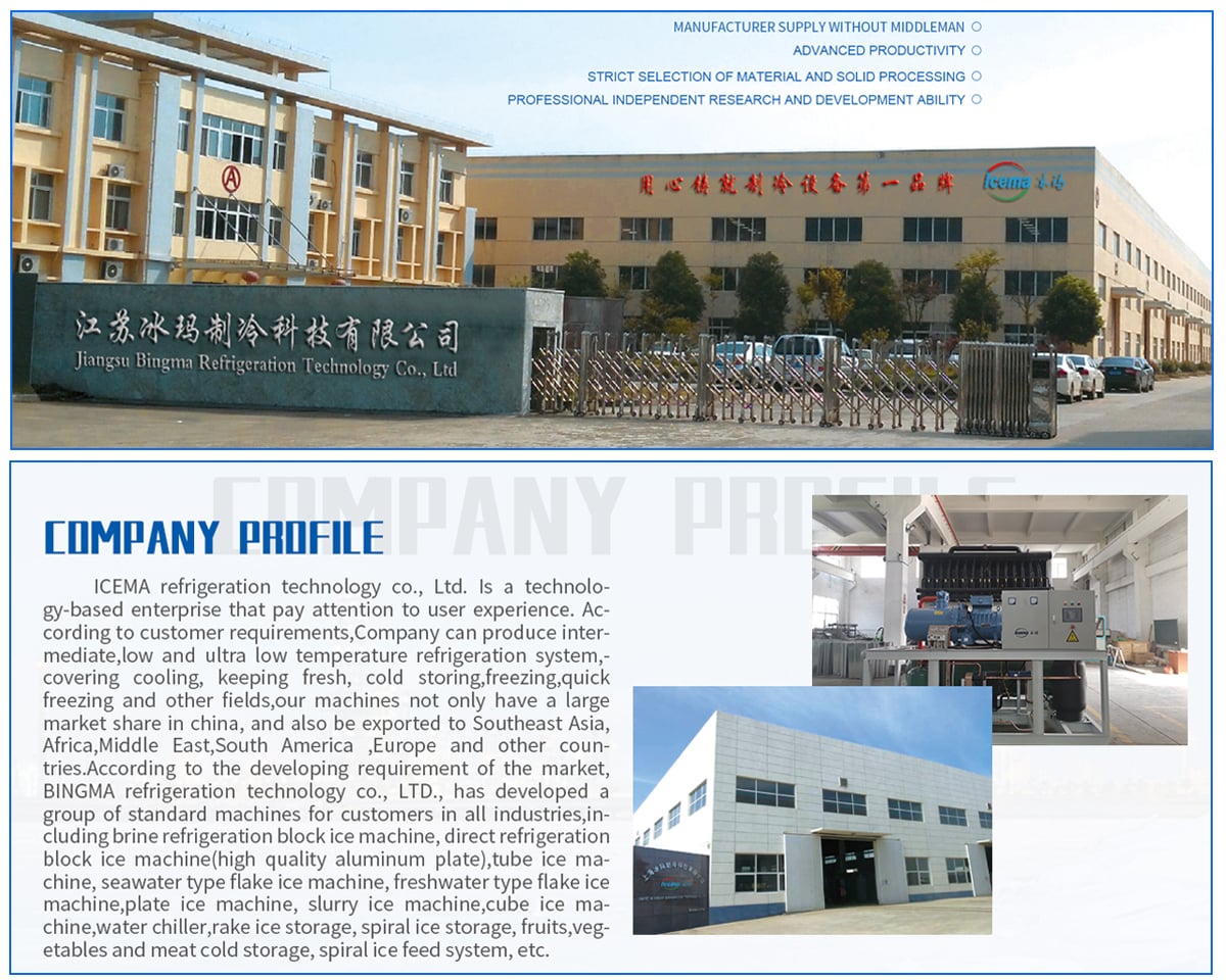ICEMA Industrial 5T Cube Ice Making Machine manufacture