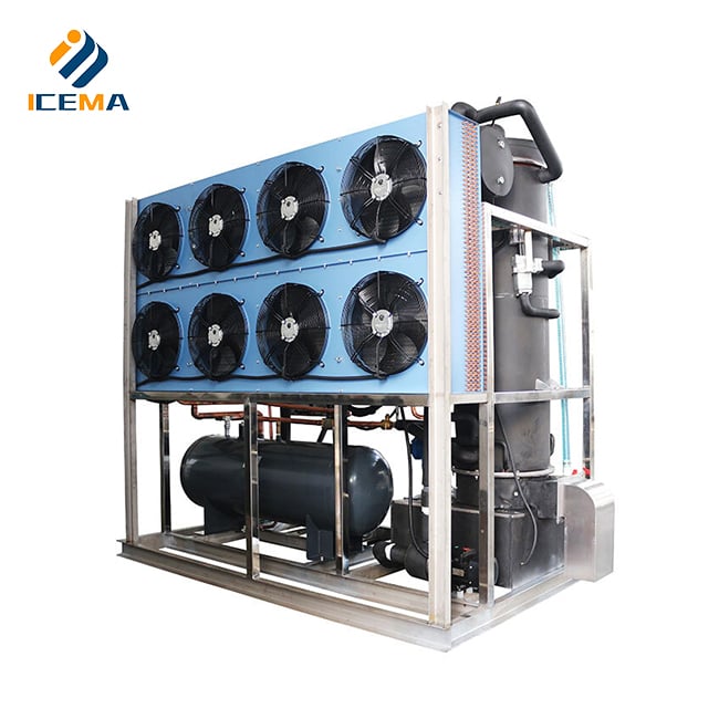 جهاز صنع أنابيب ثلج Icema التلقائي بالكامل بسعة 10 أطنان