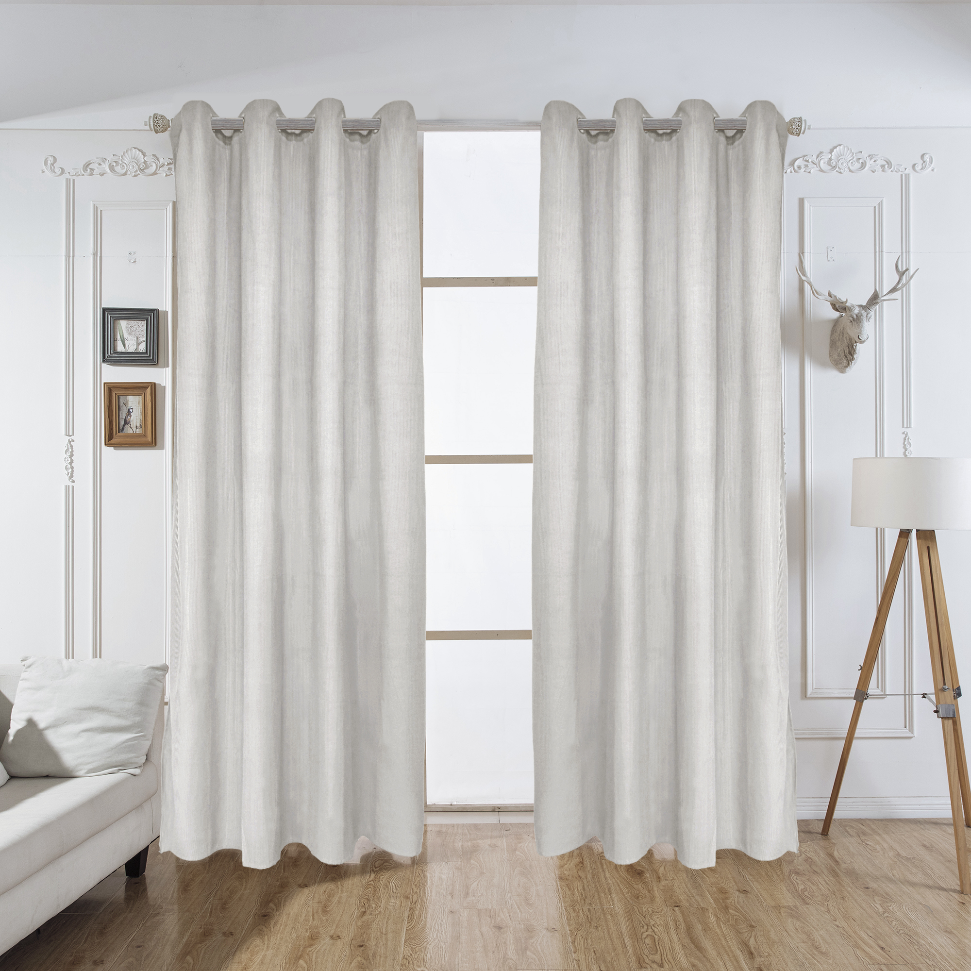 Corduroy Striped Blackout Curtains Drapes Home For Living Room Bedroom Window Curtains For House manufacture