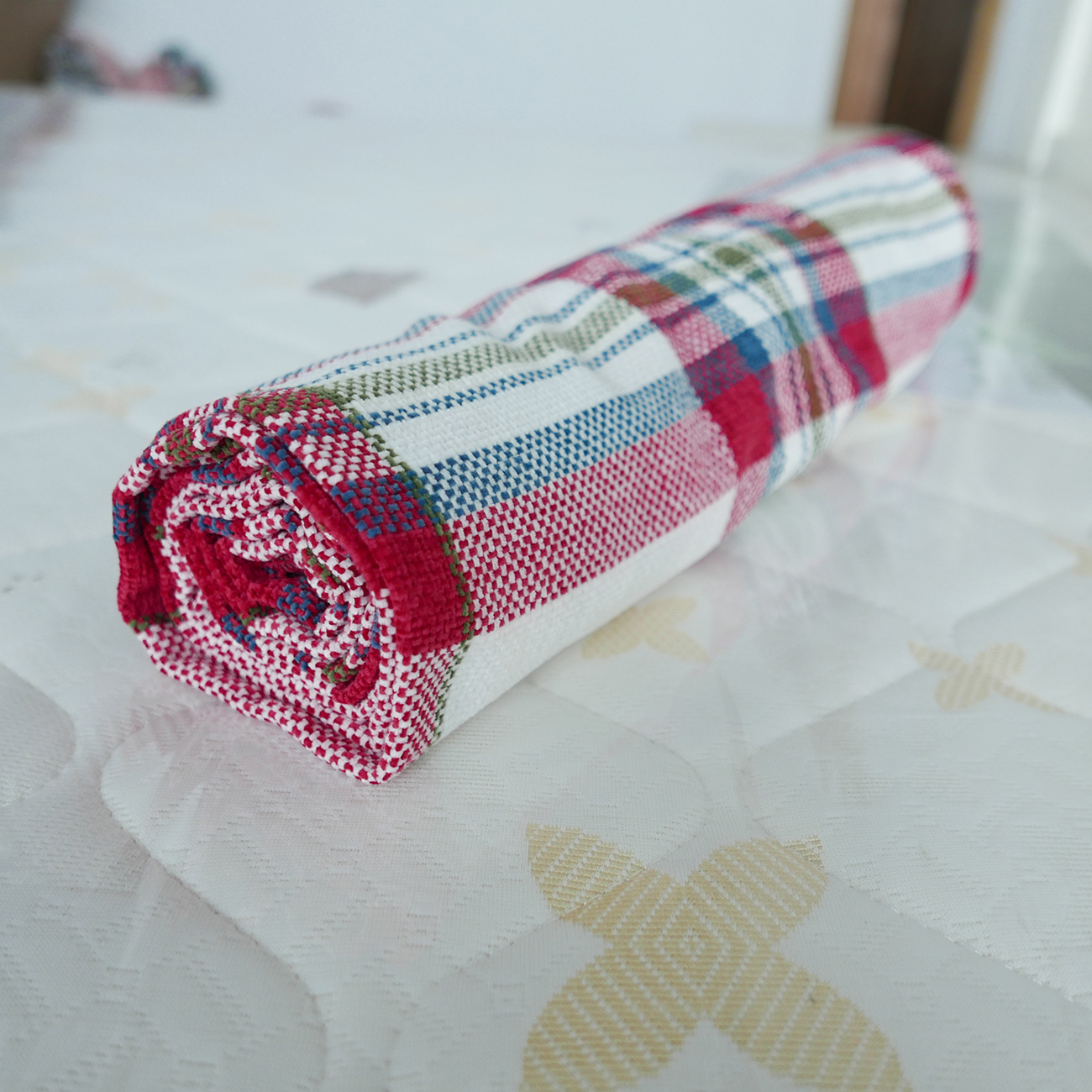 Chenille plaid blanket, air-conditioned blanket, lunch blanket manufacture