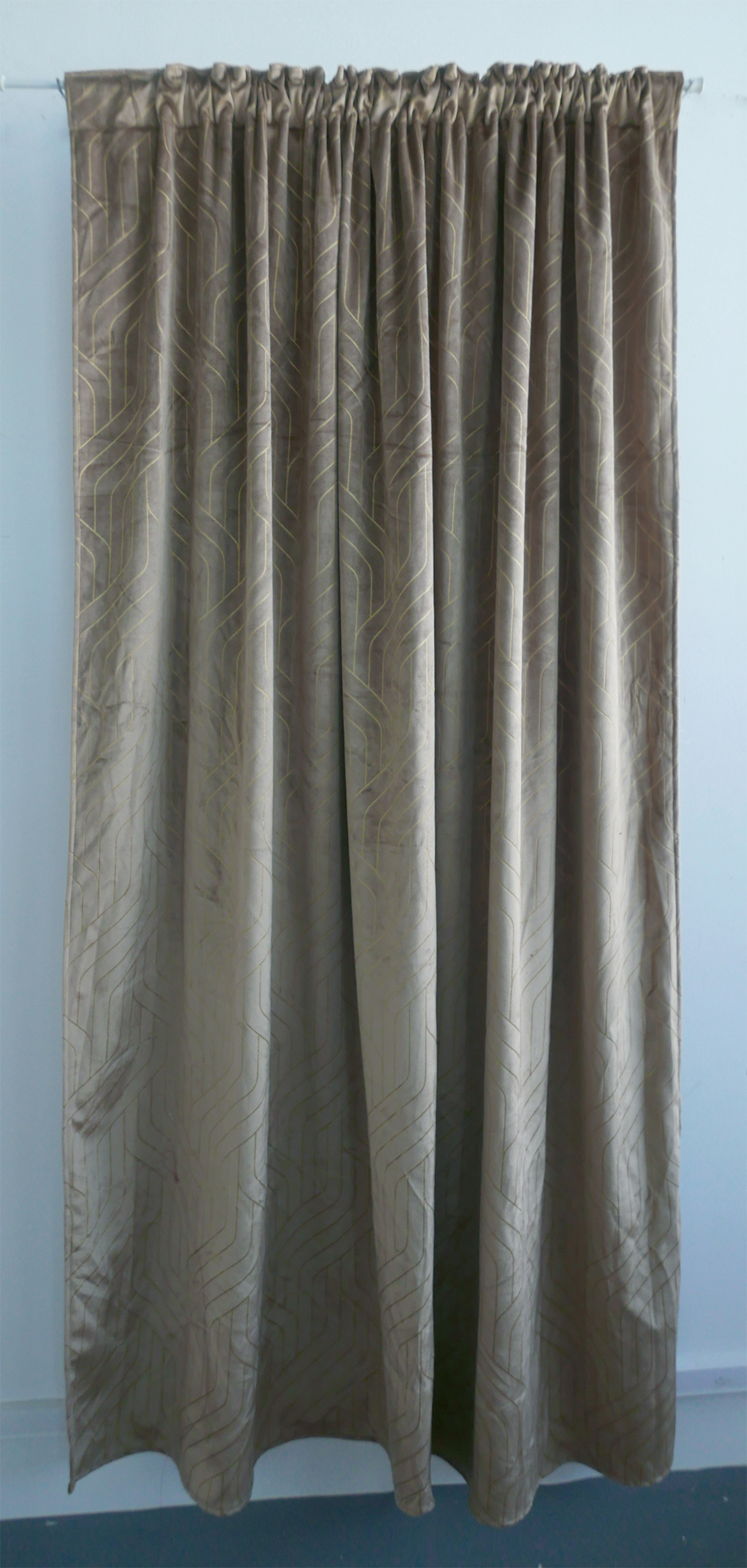 gold foil blackout curtains factory
