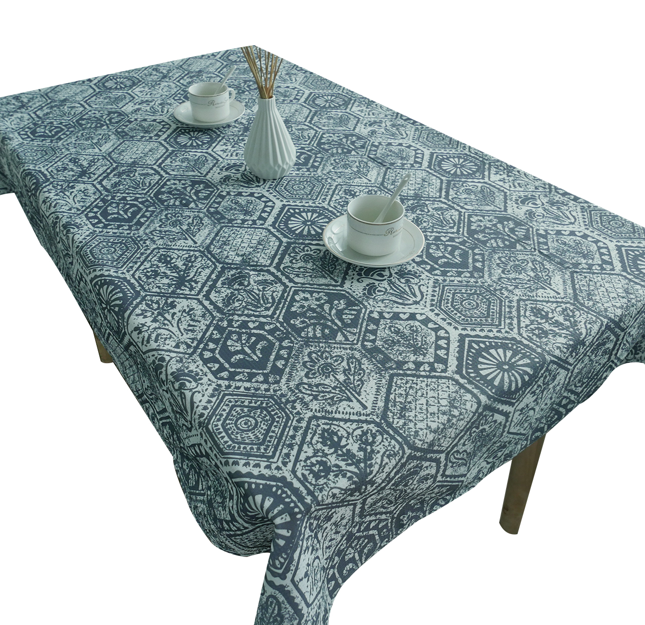 Printed table cloth manufacture