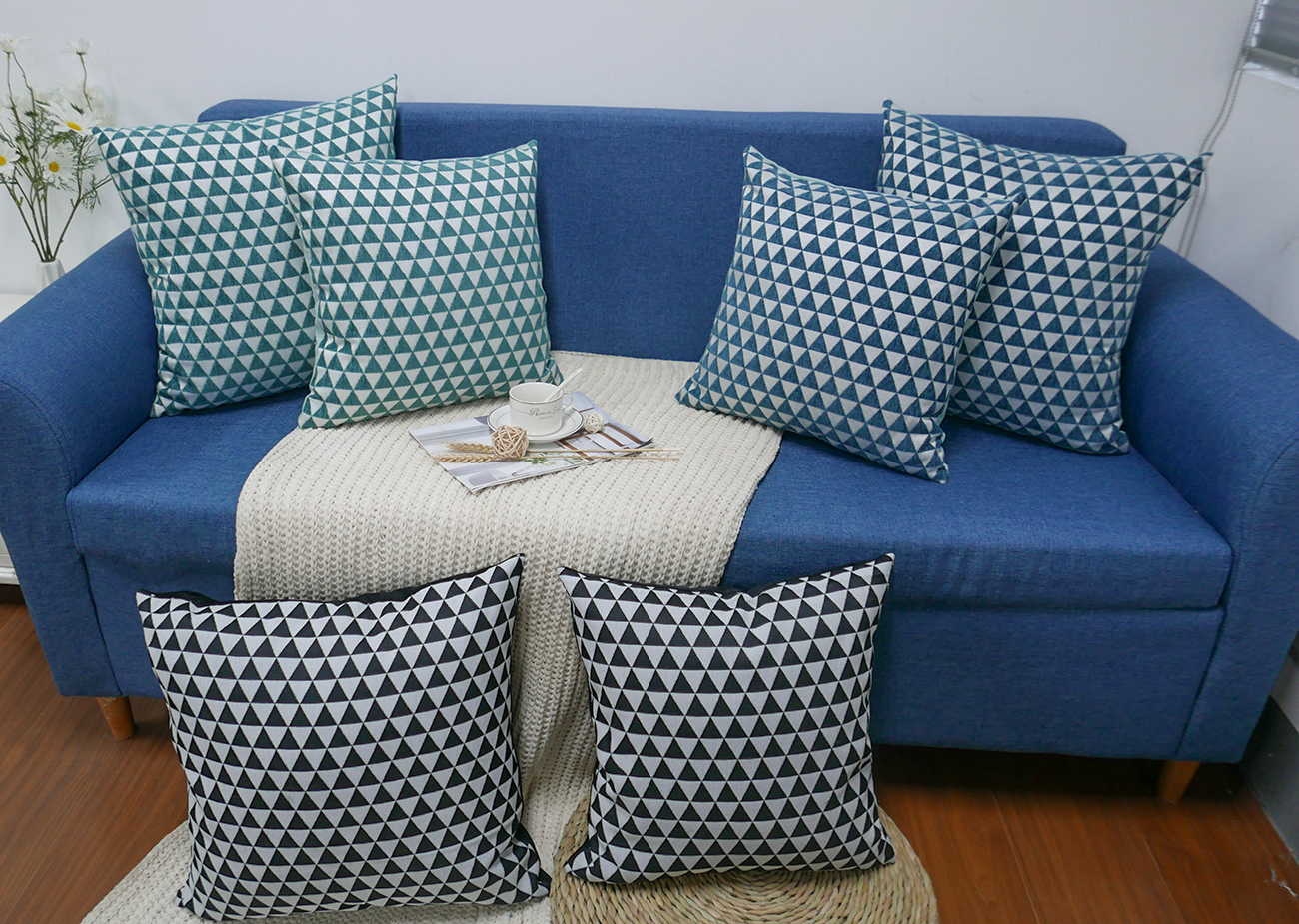 Chenille jacquard cushion cover factory