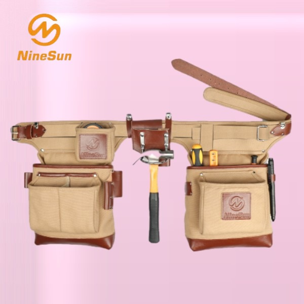 Acesse as ferramentas convenientemente com uma bolsa de ferramentas presa ao cinto