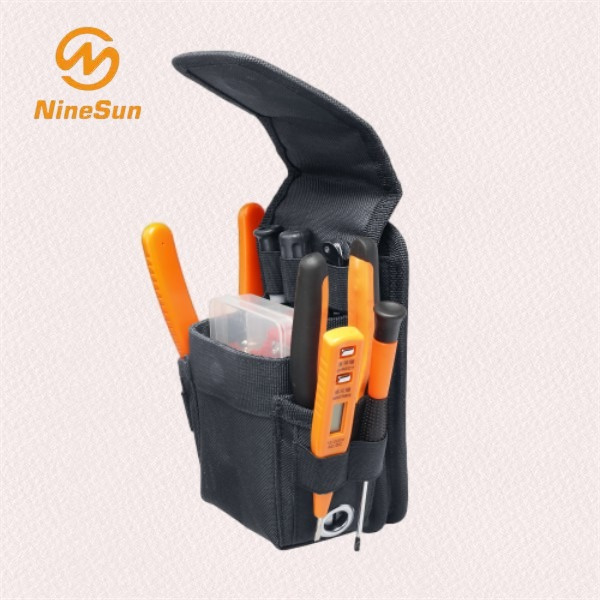 With multiple pockets and compartments, this bag can hold a variety of tools and accessories.