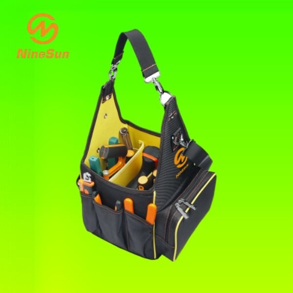 Multiple pockets and compartments for efficient tool organization