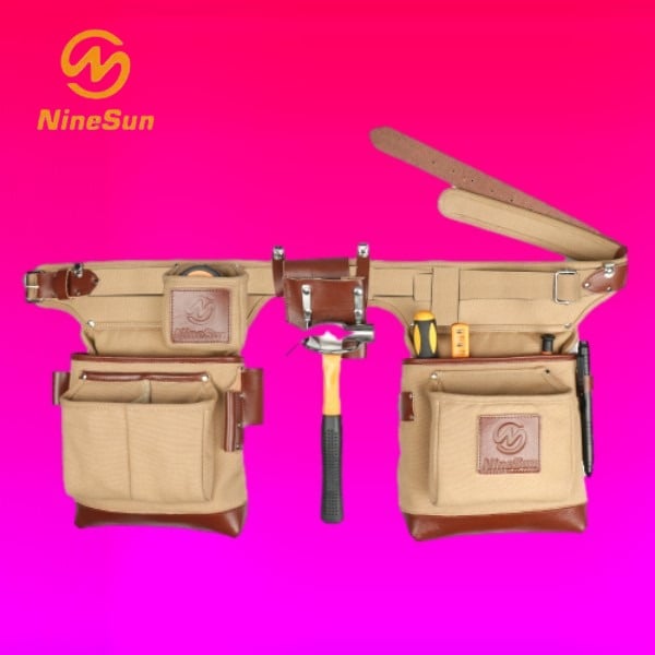 Stay prepared for any task with a work belt that has multiple pouches for tools and supplies