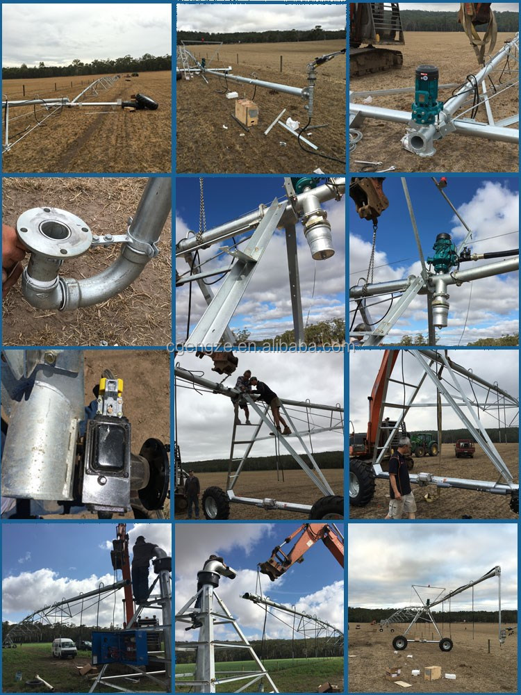 product core components motor  gearbox farm agricultural sprinkler movable lateral towing style center pivot irrigation system593-8