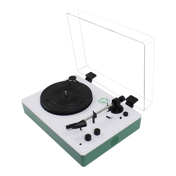 Immerse yourself in the rich sound of vinyl on a state-of-the-art record player