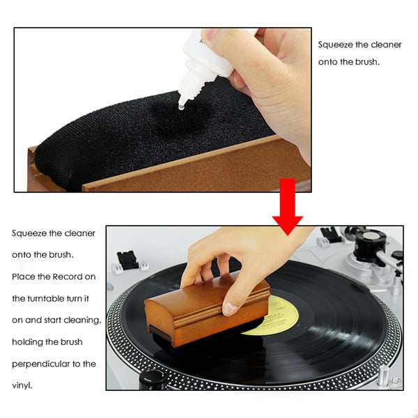 Une brosse facile à utiliser qui aide à maintenir la qualité de vos disques préférés