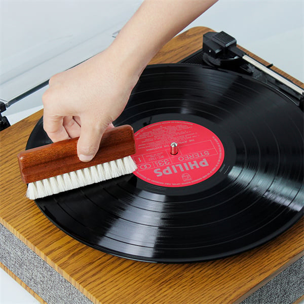 Extend the life of your vinyl records with a gentle yet effective record brush