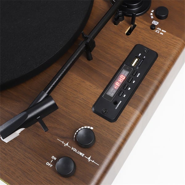 Rediscover the joy of listening to music on a vintage record player