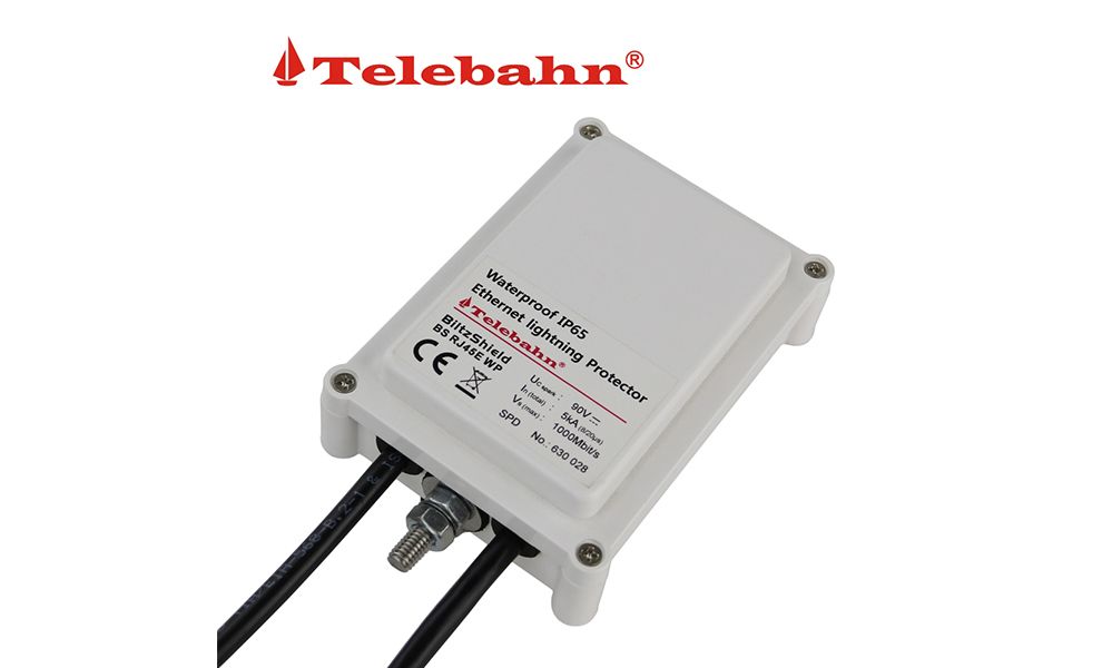 Ethernet Surge Protection Outdoors Waterproof IP65 POE Gigabit Network SPD 1000Mbit/s RJ45 48V CAT6 Surge Protector