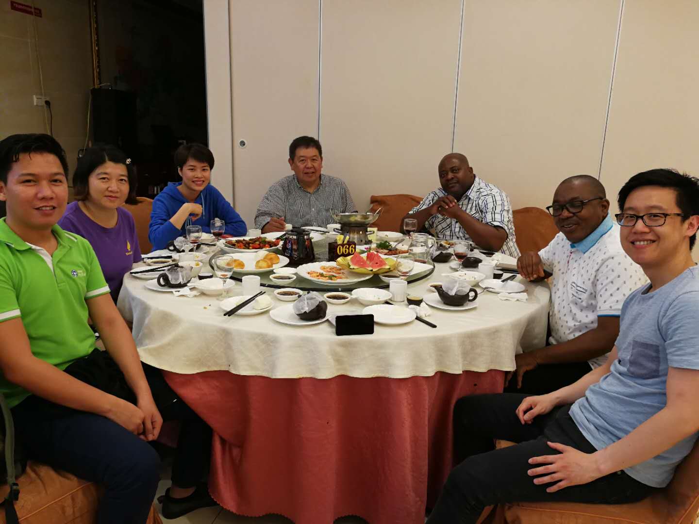 Overseas customers visited our company.