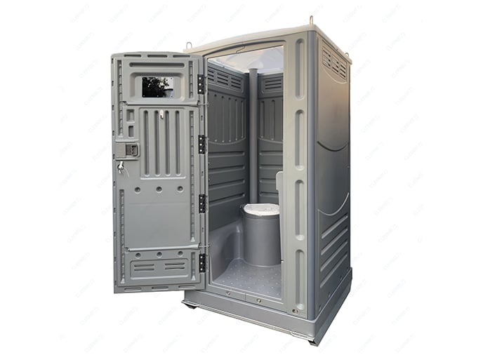 Model HDPN-P — Preimium HDPE plastic portable toilet with steel skid