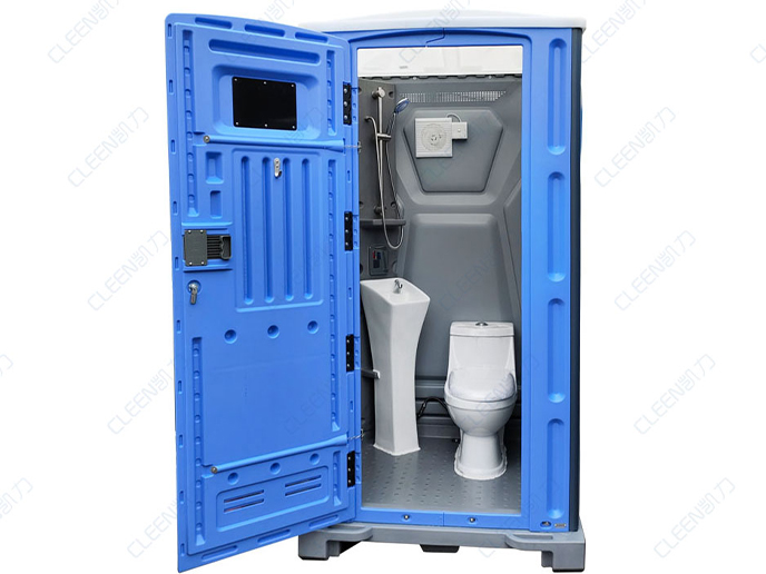 Model HDV — Classic design outdoor plastic portable toilet & shower combo
