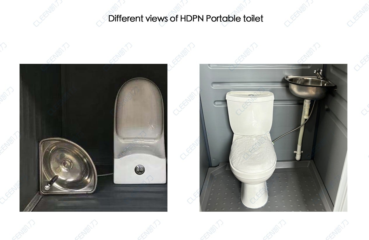 02 Model HDN Strong HDPE plastic portable site toilet manufacture