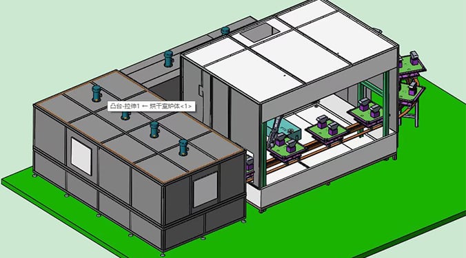Maylasia customer Robot Spray Paint Line for Spraying Ceramic blocks