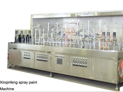 Glass material bottle automatic paint and drying line design and manufacture
