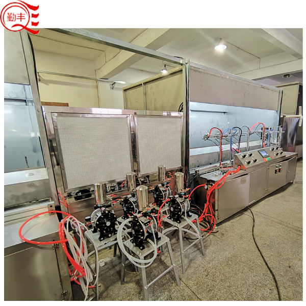 Utilizing a plastic painting machine